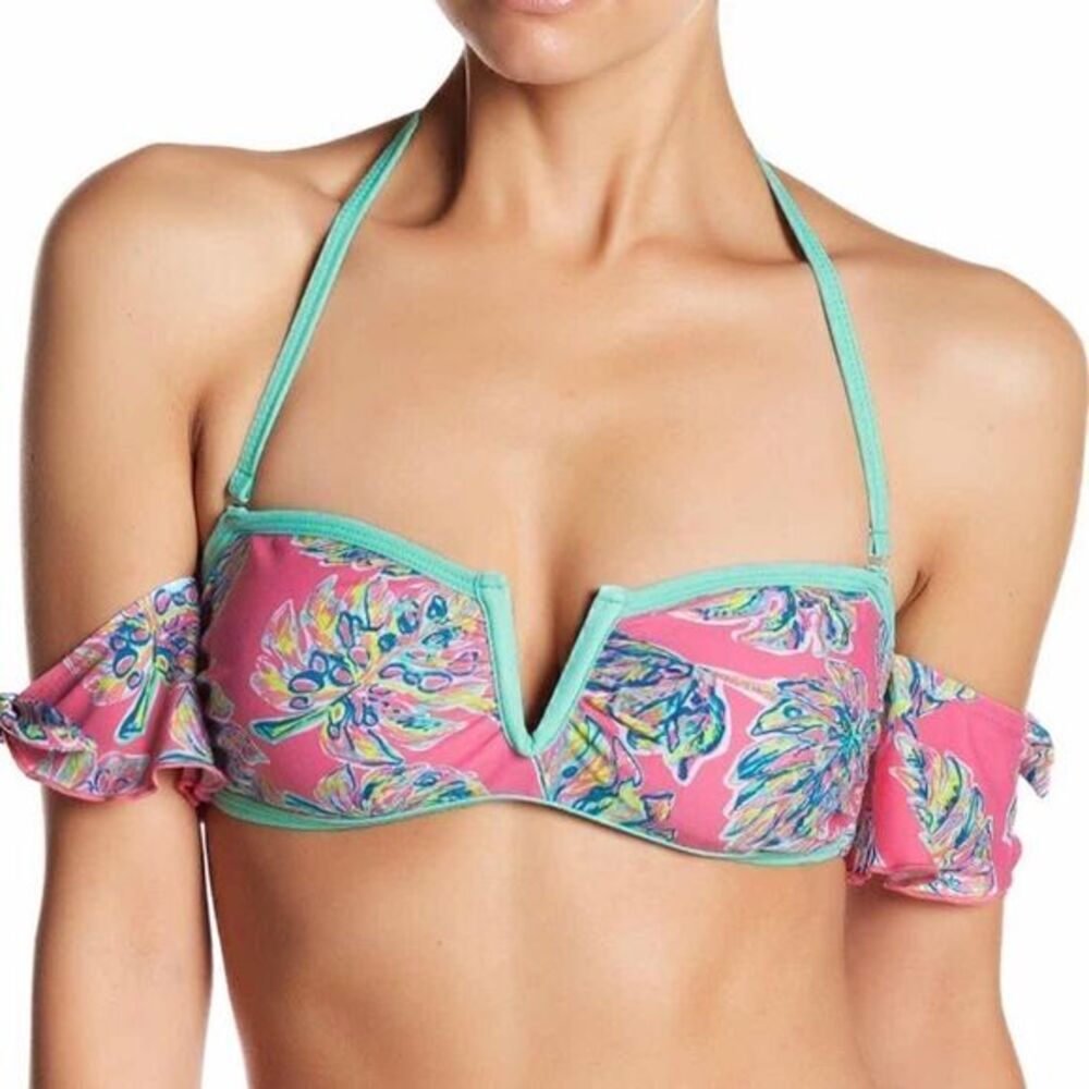 ‎Bright Colorful Off Shoulder Bikini - Picture 4 of 9
